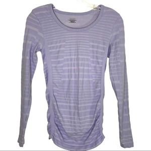 Athleta Pire Ruched Top Splice Aster in Lavender